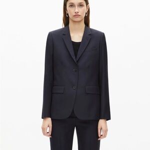 The Kooples Slim-Fit Wool Blazer Navy Blue in Women’s EU 38 (US 6) NWT